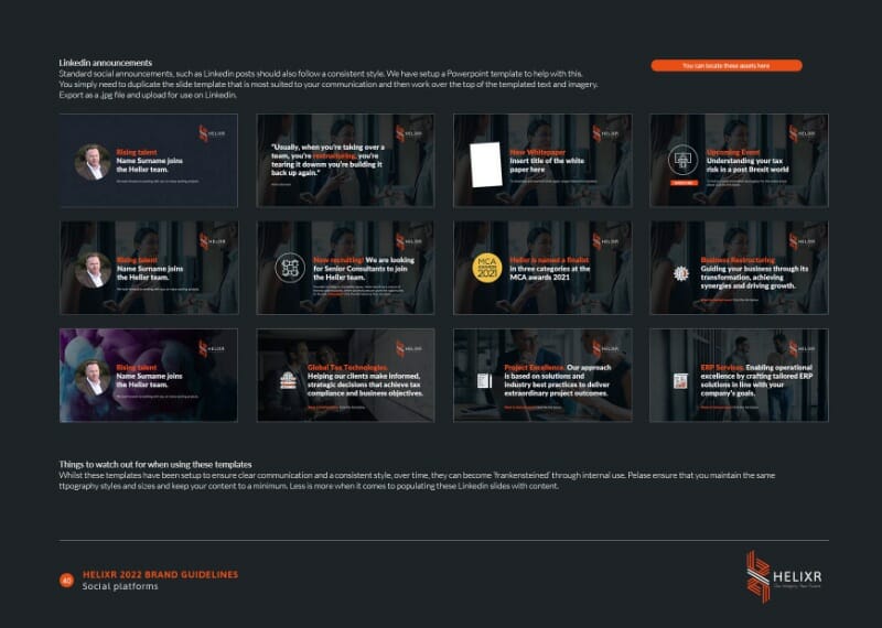 Helixr - 2022 brand guidelines40 Helixr - 2022 brand guidelines40