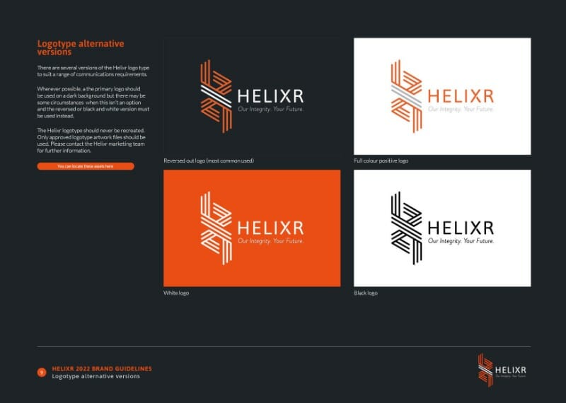 Helixr - 2022 brand guidelines9 Helixr - 2022 brand guidelines9